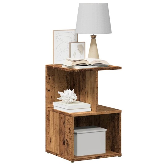  Nattbord 2 stk gammelt tre 35x35x55 cm konstruert tre 8721158438843