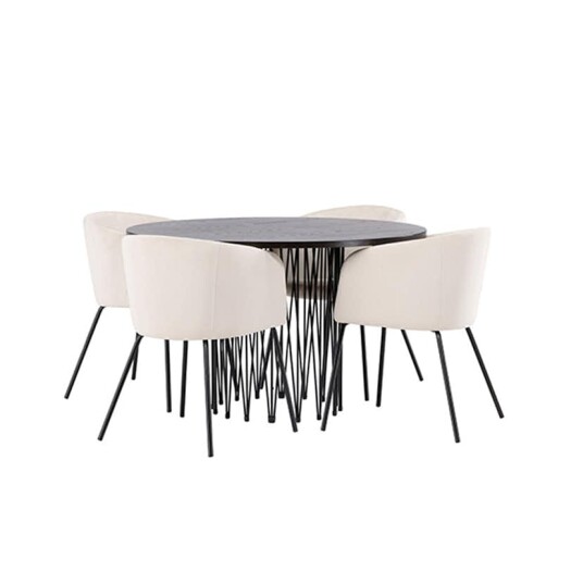 Venture Home Spisegruppe Venture Home Stone Ø120 cm med 4 Berit Stoler GR22838