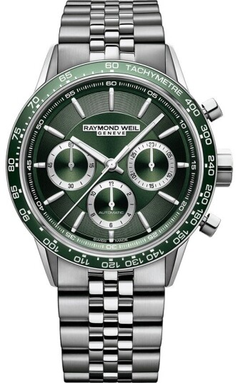 Raymond Weil Herreklokke 7741 ST7 52021 Freelancer Grønn/Stål Raymond Weil Herreklokke 7741 ST7 52021 Freelancer Grønn/Stål