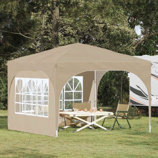 vidaXL Pop up Festtelt 290 x 290 x 245 cm Krem