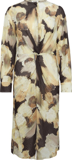RODEBJER Rodebjer Cecilie Long Blurry Flower Brown XL