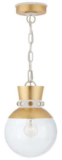 Lucia takpendel Gild vit/klarglas
