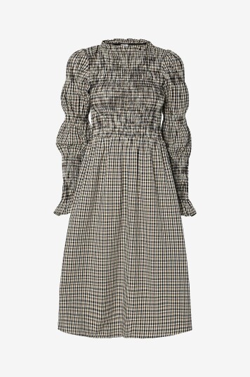 Y.A.S Kjole yasChemma LS Smock Midi Dress Hvit