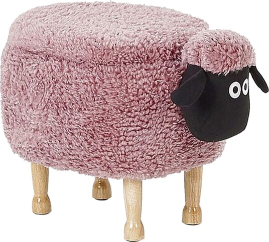 Sauepuff med oppbevaring Rosa