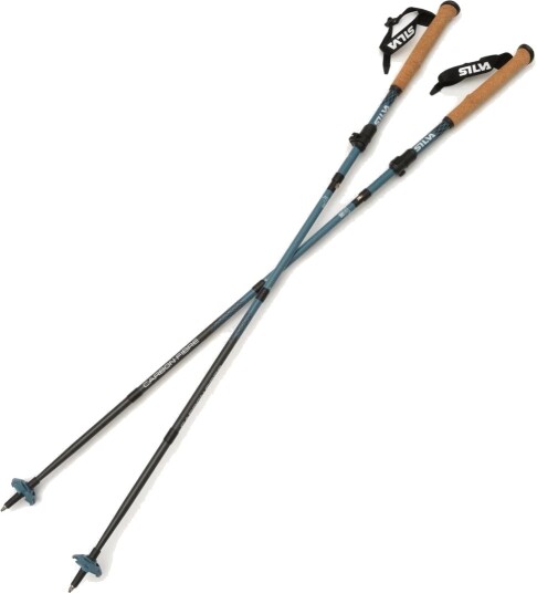 Silva Trekking Poles Carbon Z Adjustable Blue Adjustable