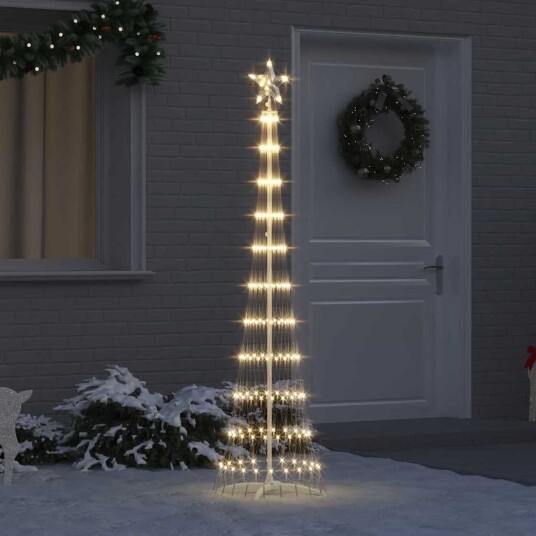  LED juletre med 230 LED Varmhvit 51 x 51 x 190 cm Metall