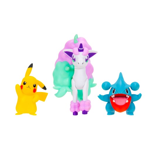 Pokémon Battle Figursett 3 PK Pikachu, Gible og Ponyta Pokémon Battle Figursett 3 PK Pikachu, Gible og Ponyta