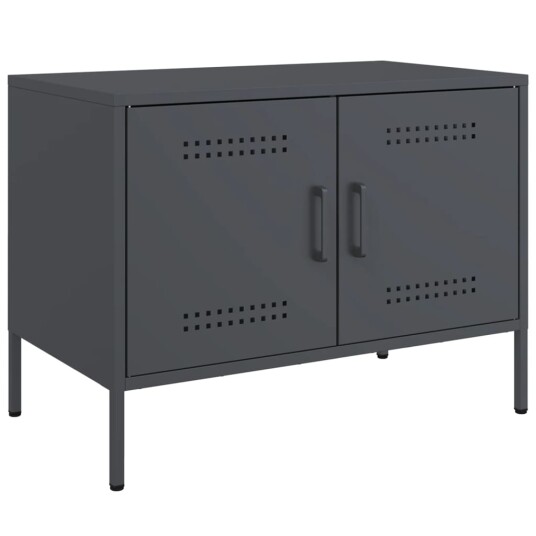  TV-benk antrasitt 68x39x50,5 cm stål 842938
