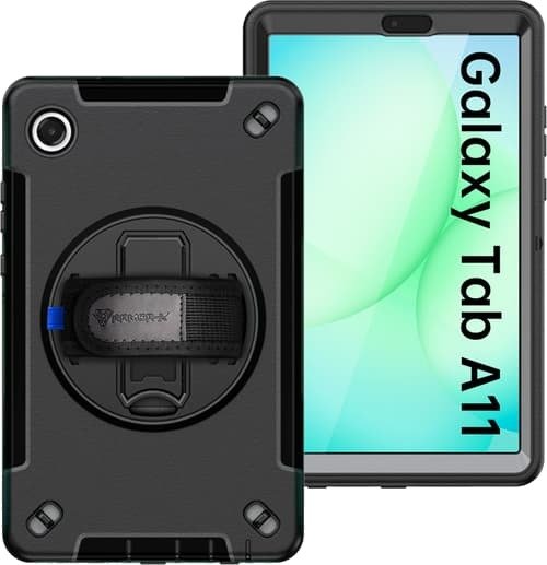 Armor x Rainproof military grade rugged case with hand strap and kick stand Samsung Galaxy Tab A11 Sort