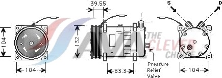 AVA COOLING SYSTEMS UVAK113 AC-kompressor