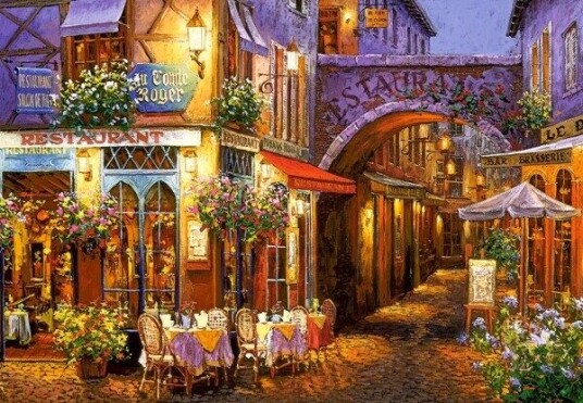 Castorland Evening in Provence Puslespill 1000 stykker Kunst