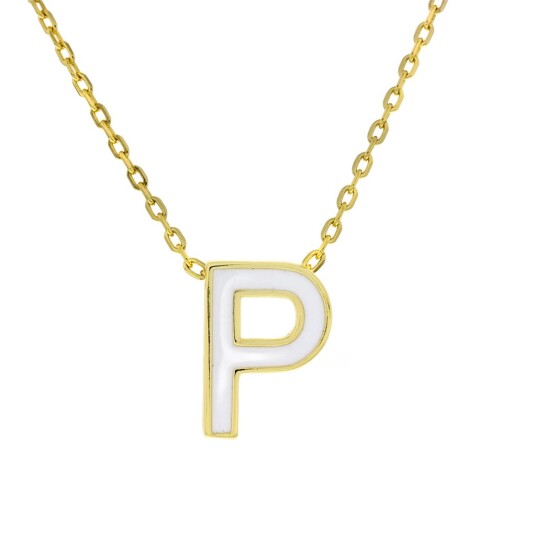 Pan Jewelry, Smykke i forgylt 925 sølv bokstav P