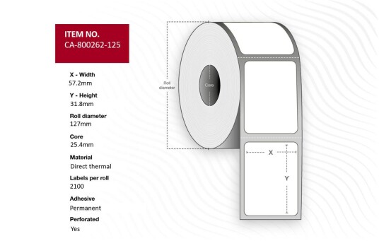 CAPTURE Label 57.2 x 31.8mm Core CAPTURE Label 57.2 x 31.8mm Core