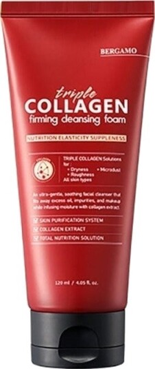 Bergamo Triple Collagen Rensende Ansiktsskum 120Ml