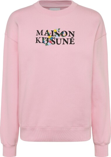 Maison Kitsune Maison Kitsune Flowers Comfort Sweatshirt Pink S
