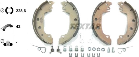 Bremsesko sett TEXTAR 91029200