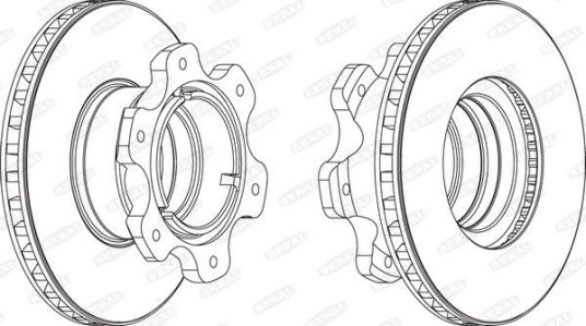 Bremseskive BERAL BCR208A Bremseskive BERAL BCR208A