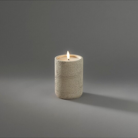 Konstsmide LED stearinlys Betong Batteri Beige