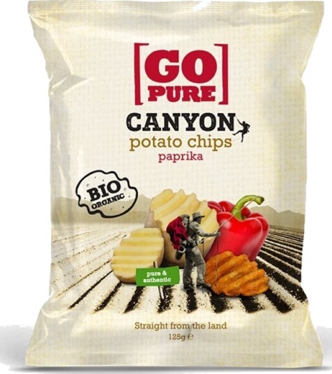 Go Pure canyon chips paprika 125 g