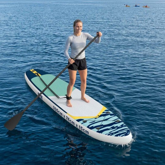 Oppblåsbar Stand Up Paddle Board APEX 305 x 76 x 15 cm Blå for Oppblåsbar Stand Up Paddle Board APEX 305 x 76 x 15 cm Blå for