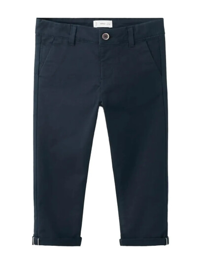 Mango Cotton Chinos Navy 9 12M