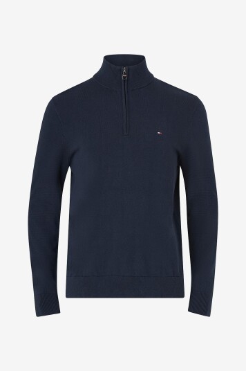 Tommy Hilfiger Genser Essential Cotton Zip Mock