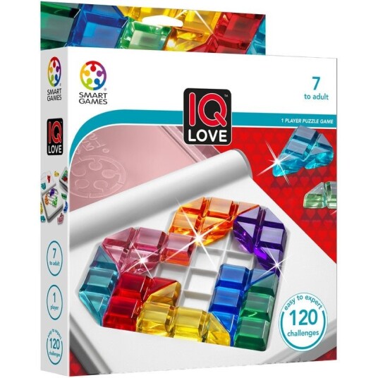 Smartgames IQ Love Barnespill med Fargerike Stener Smartgames IQ Love Barnespill med Fargerike Stener