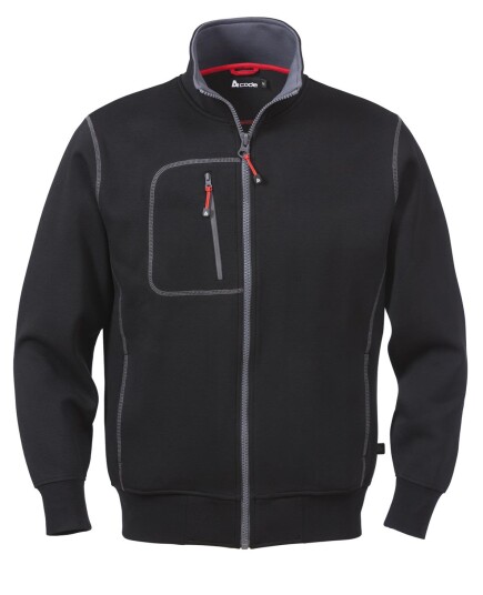 Fristads 1747 DF Sweatshirtjakke Svart Klær