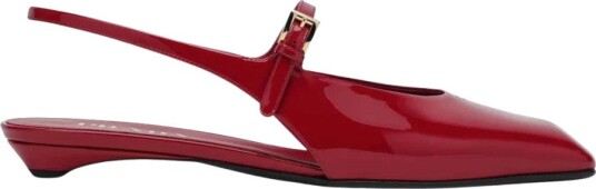 Prada, Dame, Sko, Rød, 37 EU,