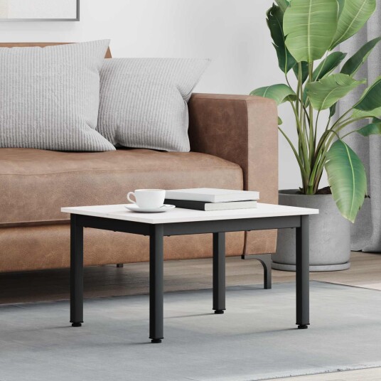 Kaffebord Hvit 60 x 50 x 36 cm Massiv furu