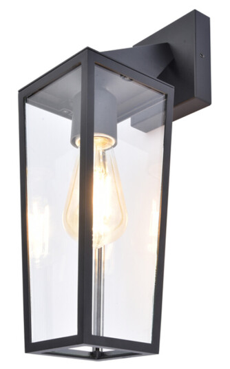 LUTEC TRADITION PINE VEGGLAMPE MATT SORT