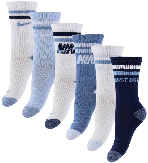 Nike Nhn 6Pk Super Soft Marl Micro   Blue   104/110