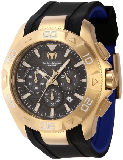 Technomarine Herreklokke TM 622004 Uf6 Sort/Gummi Ø48 mm