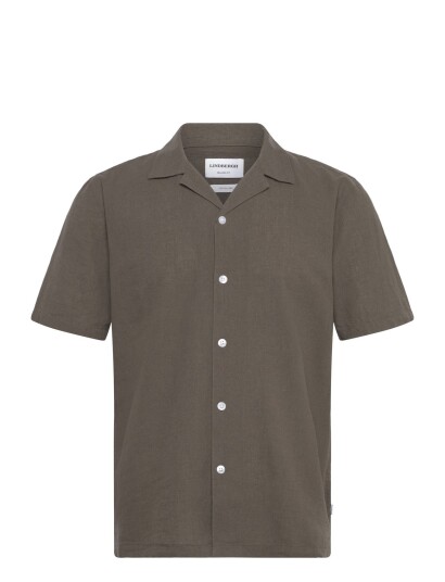 Lindbergh Casual Linen Blend Resort S/S   Brown   M