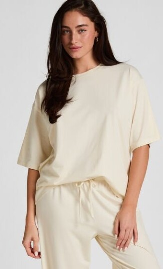 Hunkemöller Pyjama Top Loose Hvit