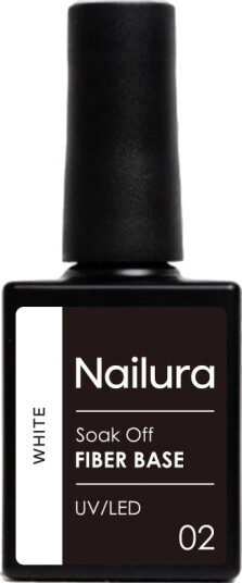 Nailura Fiber Base 10 ml 02 White Nailura Fiber Base 10 ml 02 White