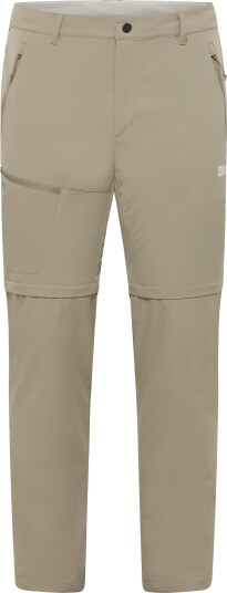 Jack Wolfskin Men"s Pico Trail Zip Off Pants Stone 56 Regular