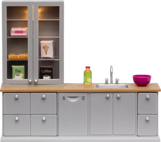 Lundby Kjøkkenbenk med oppvaskmaskin til dukkehus