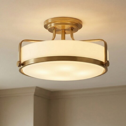 Harper taklampe, Ø 37 cm, antik messing – HINKLEY - Stue - Metall - Med avstand