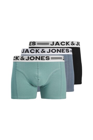 Jack & Jones   Underbukser Sense Trunks 3 pk   Blå