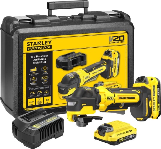 STANLEY SFMCE510D2K-QW Multiverktøy med batteri og lader, Maskiner