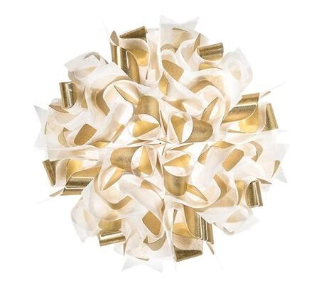 Slamp Veli Aurea Vegg/ Taklampe Medium Hvit/Gull Slamp Veli Aurea Vegg/ Taklampe Medium Hvit/Gull