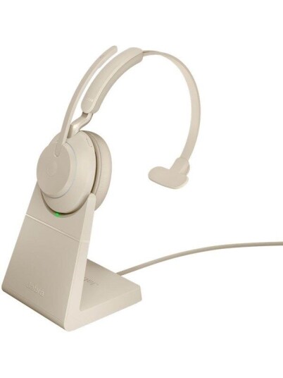 Jabra Evolve2 65 Link380a UC Mono Stand Beige Jabra Evolve2 65 Link380a UC Mono Stand Beige