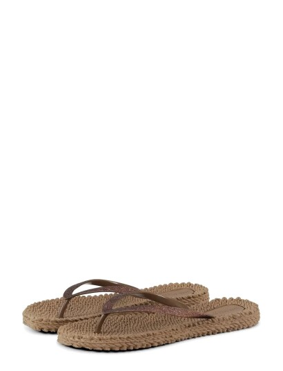 Ilse Jacobsen Flip Flops With Glitter Gold 38