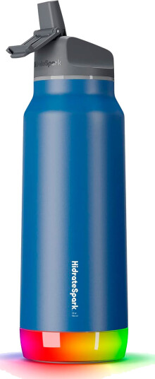 HidrateSpark Pro 32 Straw Smart Drikkeflaske med LED-lys (946 ml) Deep Blå