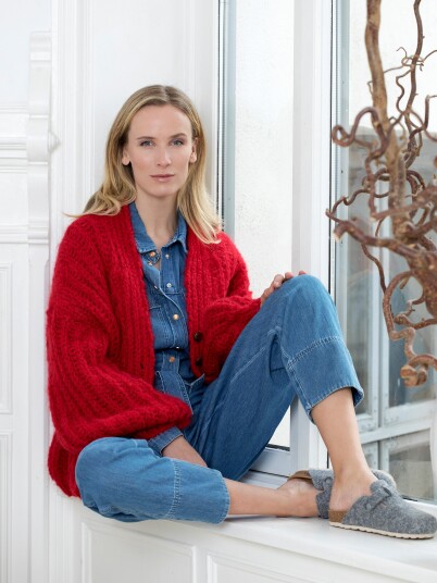 Bæstmor 03 17D Sunstone kort cardigan Bæstmor 03 17D Sunstone kort cardigan
