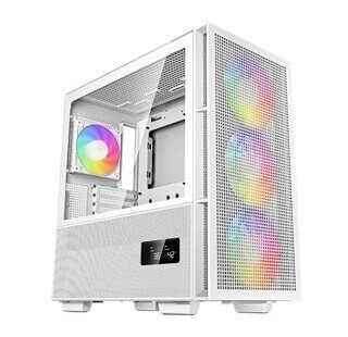 DeepCool CH560 Digital Midi Tower Kabinett med Herdet Glas - Hvit DeepCool CH560 Digital Midi Tower Kabinett med Herdet Glas - Hvit
