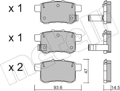 METELLI 22 0868 0 Bremseklosser