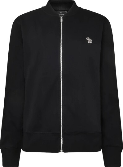 PS Paul Smith Mens Reg Fit Zip Bomber Zebra Black L