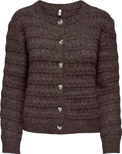 ONLY Onlcabala Ls Cabel Cardigan Cc Knt Brown S